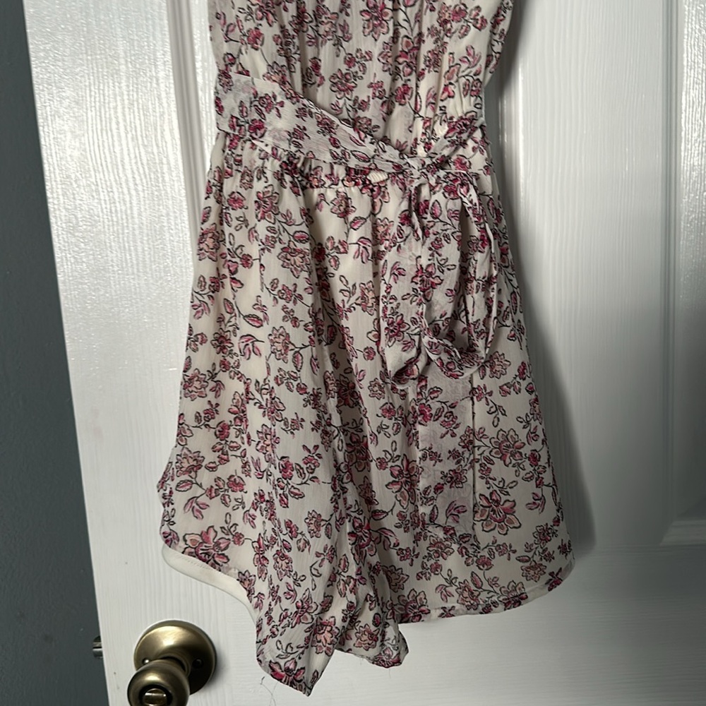Forever 21 Floral Romper - White and Red - Picture 4 of 7